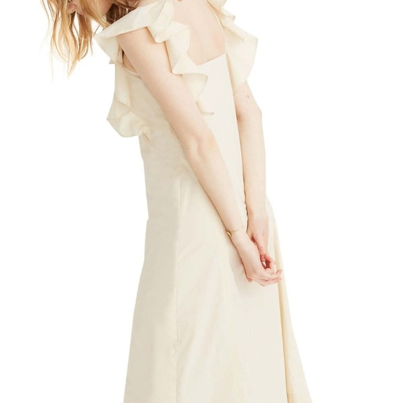Madewell Princess Seamed Cotton Midi Dress NEW - Picture 3 of 8